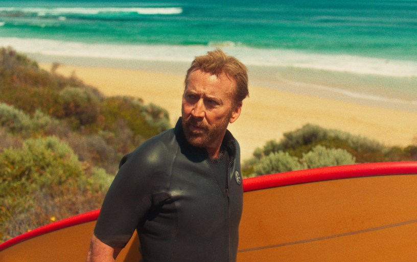 Nicolas Cage in WA production 'The Surfer'.