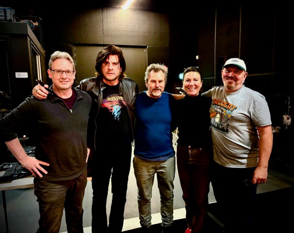 Tex Perkins and the 'Sweat It Out!' crew.